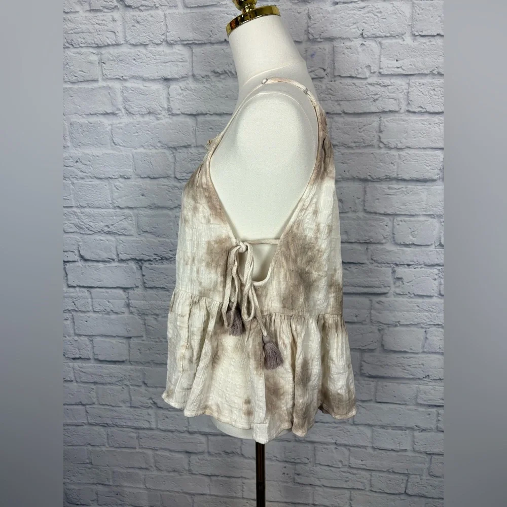 NWT Aerie Boho Babydoll Tie Dye Tank Top Lace Crochet size S - Picture 4 of 7